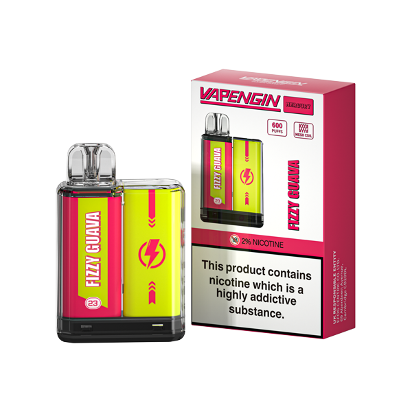 20mg Vapengin Mercury Disposable Vape Device 600 Puffs - Lazy Frog Shop