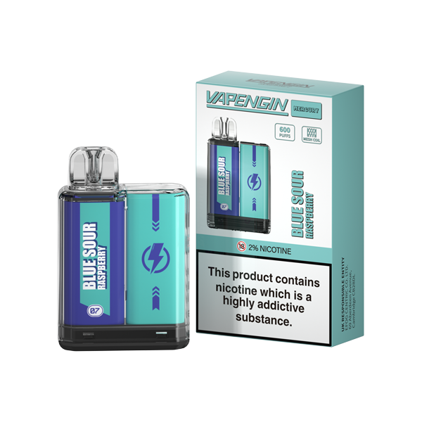 20mg Vapengin Mercury Disposable Vape Device 600 Puffs - Lazy Frog Shop