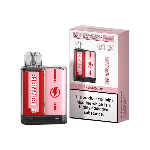 20mg Vapengin Mercury Disposable Vape Device 600 Puffs - Lazy Frog Shop