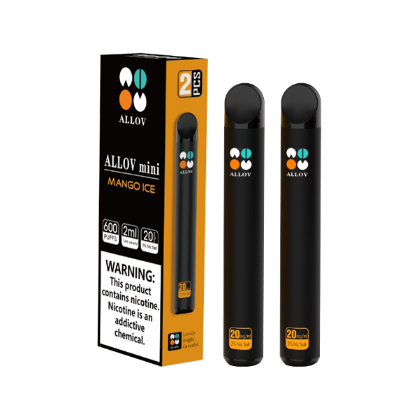 20mg Allov Mini Disposable Vape Device Twin Pack 1200 Puffs - Lazy Frog Shop