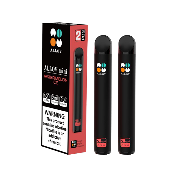 20mg Allov Mini Disposable Vape Device Twin Pack 1200 Puffs - Lazy Frog Shop