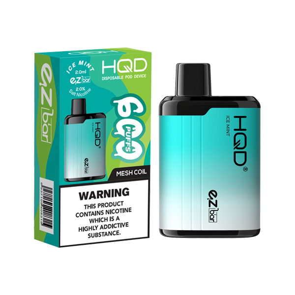 20mg HQD EZ Bar Disposable Vape Device 600 Puffs - Lazy Frog Shop