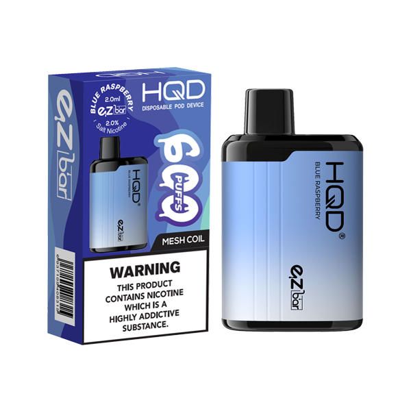 20mg HQD EZ Bar Disposable Vape Device 600 Puffs - Lazy Frog Shop