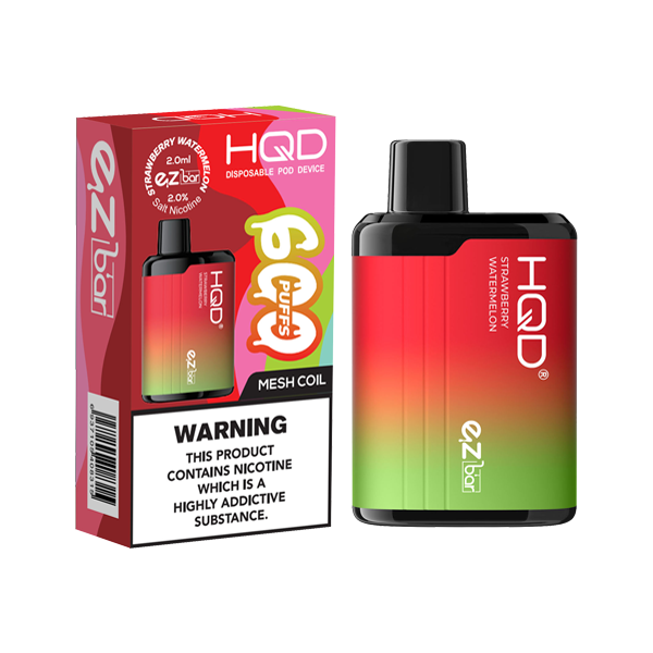 20mg HQD EZ Bar Disposable Vape Device 600 Puffs - Lazy Frog Shop