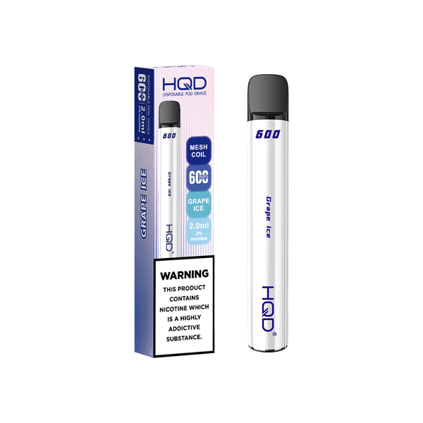 20mg HQD 600 Disposable Vape Device 600 Puffs - Lazy Frog Shop