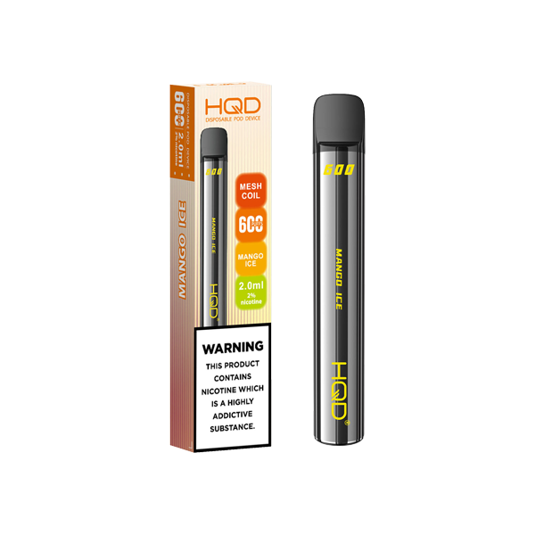 20mg HQD 600 Disposable Vape Device 600 Puffs - Lazy Frog Shop