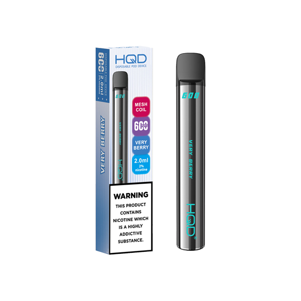 20mg HQD 600 Disposable Vape Device 600 Puffs - Lazy Frog Shop