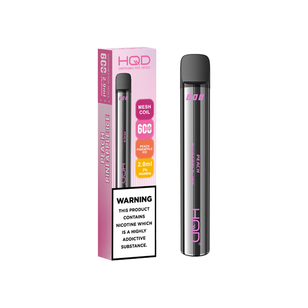 20mg HQD 600 Disposable Vape Device 600 Puffs - Lazy Frog Shop