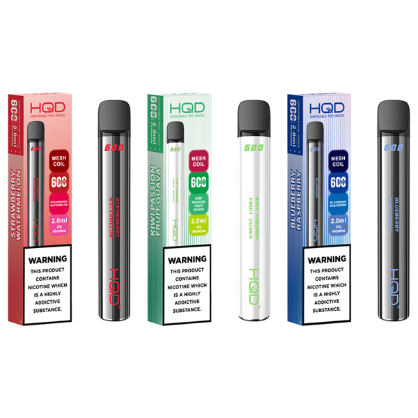 20mg HQD 600 Disposable Vape Device 600 Puffs - Lazy Frog Shop