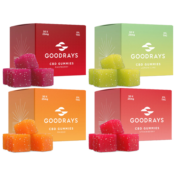 Goodrays 750mg CBD Gummies - 30 Pieces - Lazy Frog Shop