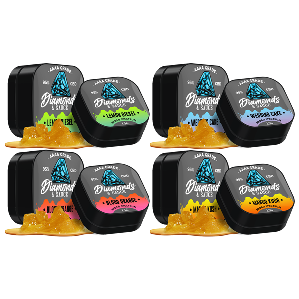 Diamonds & Sauce 95% Broad Spectrum CBD Distillate - 1.5g - Lazy Frog Shop