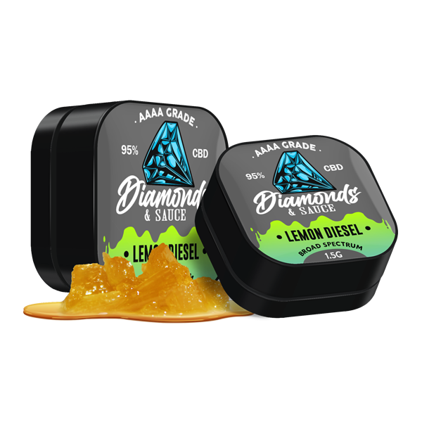 Diamonds & Sauce 95% Broad Spectrum CBD Distillate - 1.5g - Lazy Frog Shop