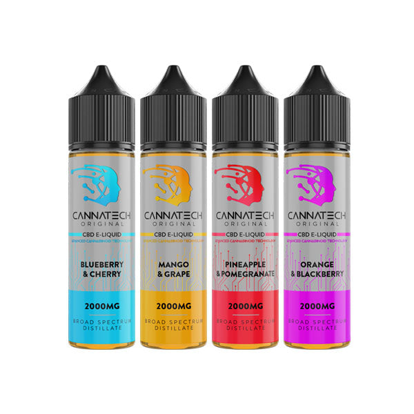 Cannatech 2000mg Broad Spectrum CBD E-liquid 50ml - Lazy Frog Shop