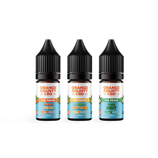 Orange County CBD Cali Range 300mg CBD 10ml E-liquid (60VG/40PG) - Lazy Frog Shop