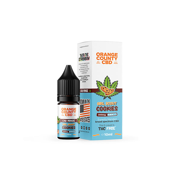 Orange County CBD Cali Range 300mg CBD 10ml E-liquid (60VG/40PG) - Lazy Frog Shop