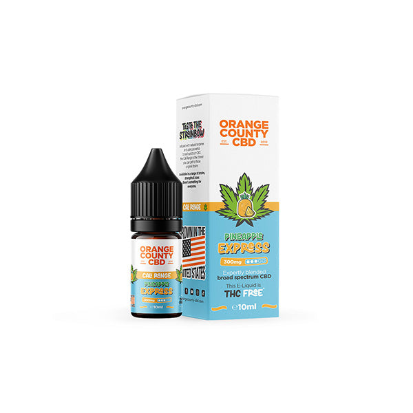 Orange County CBD Cali Range 300mg CBD 10ml E-liquid (60VG/40PG) - Lazy Frog Shop