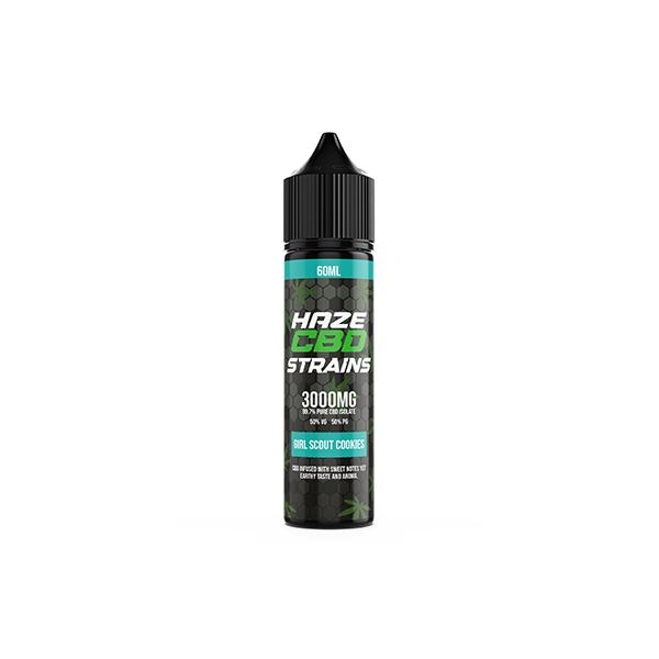 Haze CBD Strains 3000mg CBD E-Liquid 50ml Shortfill 0mg (50VG/50PG) - Lazy Frog Shop