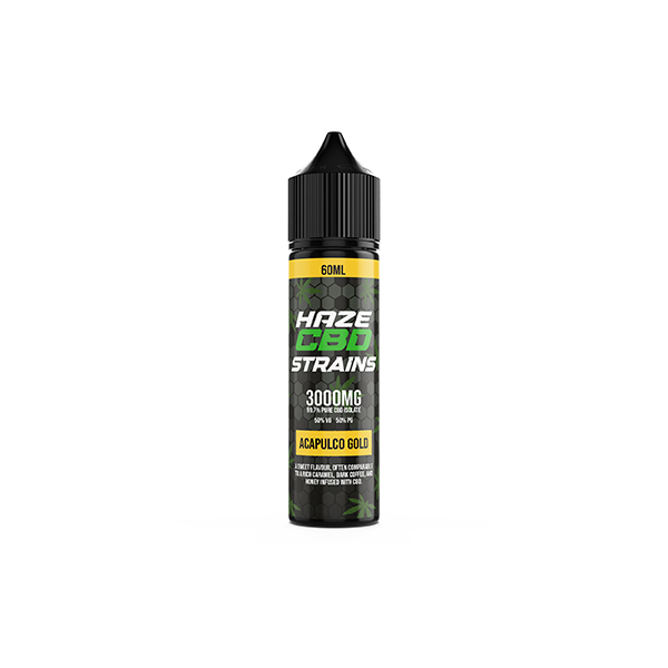 Haze CBD Strains 3000mg CBD E-Liquid 50ml Shortfill 0mg (50VG/50PG) - Lazy Frog Shop