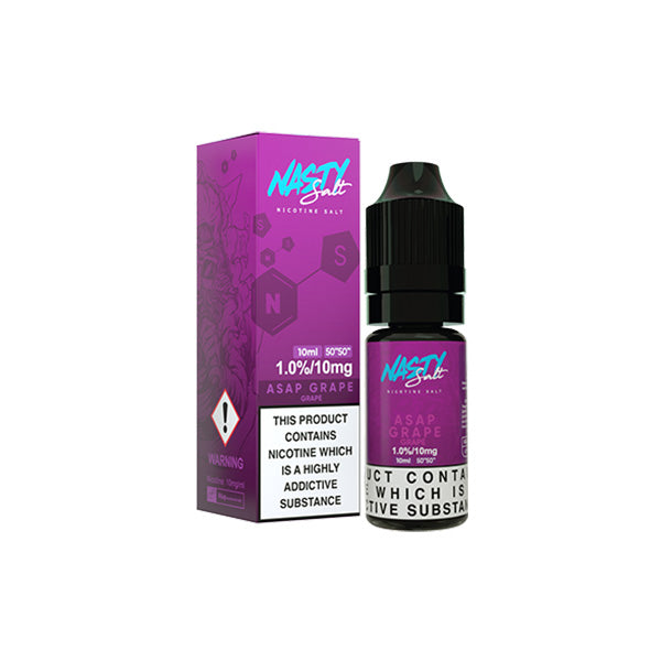 10mg Nasty Salts 10ml Nic Salts (50VG/50PG) - Lazy Frog Shop