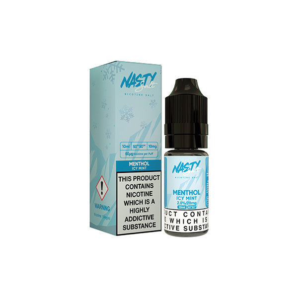 20mg Nasty Salts 10ml Nic Salts (50VG/50PG) - Lazy Frog Shop