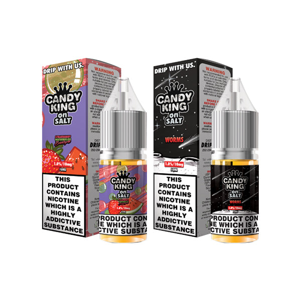 10mg Candy King Salts By Drip More 10ml Nic Salts (50VG/50PG) - Lazy Frog Shop