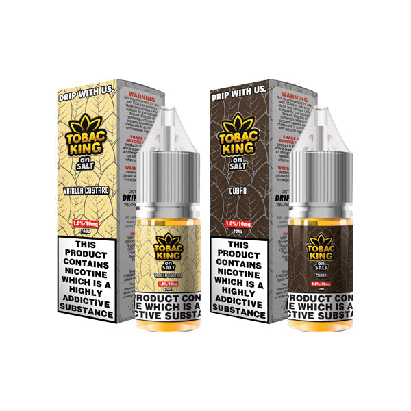 10mg Tobac King Salts By Drip More 10ml Nic Salts (50VG/50PG) - Lazy Frog Shop