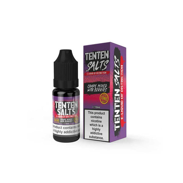 10mg TenTen 10ml Nic Salts (50VG/50PG) - Lazy Frog Shop