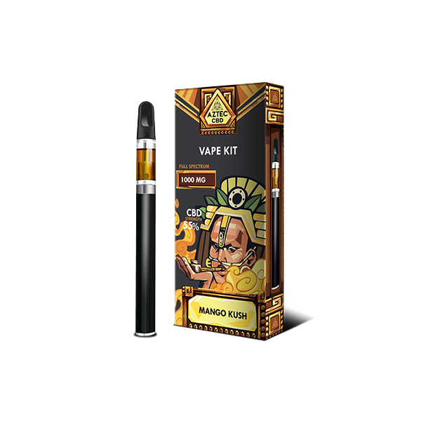 Aztec CBD 1000mg Vape Kit - 1ml - Lazy Frog Shop