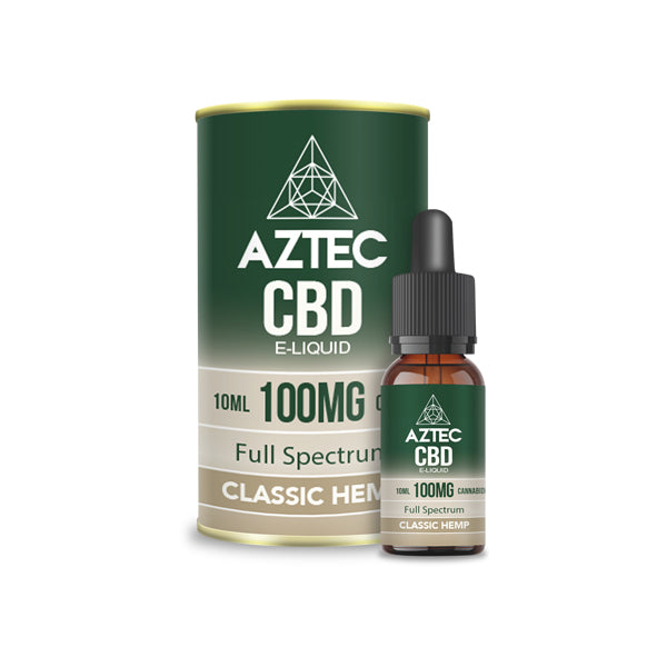 Aztec CBD 100mg CBD Vaping Liquid 10ml (50PG/50VG) - Lazy Frog Shop