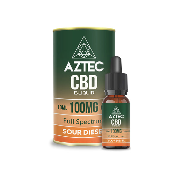 Aztec CBD 100mg CBD Vaping Liquid 10ml (50PG/50VG) - Lazy Frog Shop