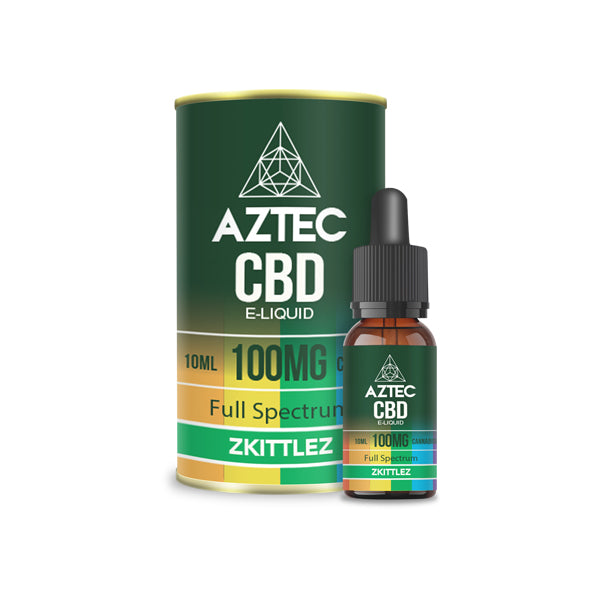 Aztec CBD 100mg CBD Vaping Liquid 10ml (50PG/50VG) - Lazy Frog Shop