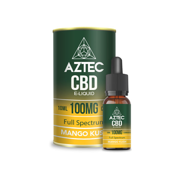 Aztec CBD 100mg CBD Vaping Liquid 10ml (50PG/50VG) - Lazy Frog Shop