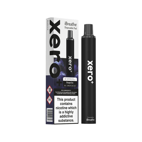 20mg iBreathe Xero+ Disposable Vape Pod 600 Puffs - Lazy Frog Shop