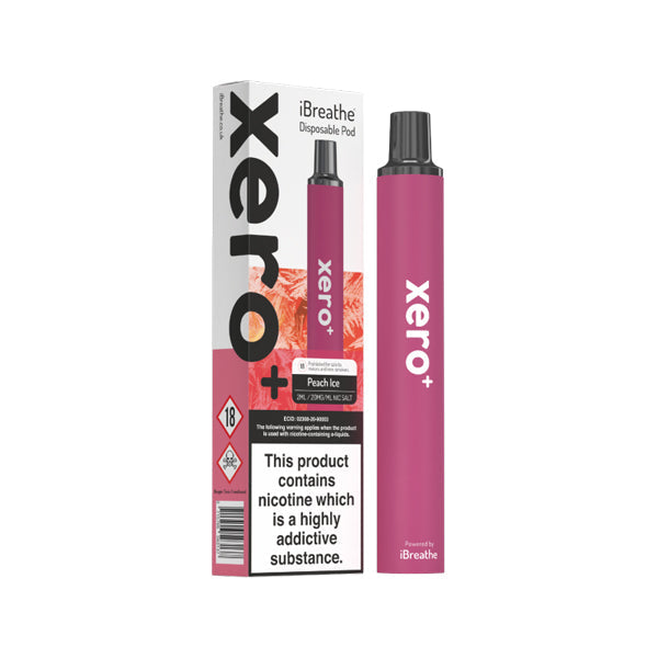 20mg iBreathe Xero+ Disposable Vape Pod 600 Puffs - Lazy Frog Shop