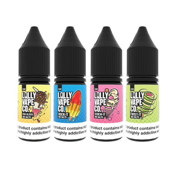 10mg Lolly Vape Co 10ml Nic Salts (50VG/50PG) - Lazy Frog Shop