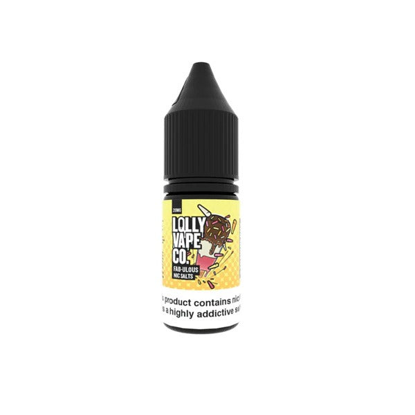 20mg Lolly Vape Co 10ml Nic Salts (50VG/50PG) - Lazy Frog Shop