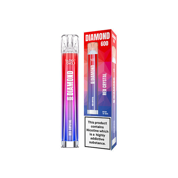 20mg Vapes Bars Diamond 600 Disposable Vape Device 600 Puffs - Lazy Frog Shop