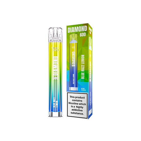 20mg Vapes Bars Diamond 600 Disposable Vape Device 600 Puffs - Lazy Frog Shop