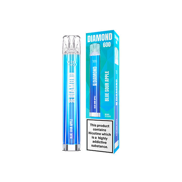 20mg Vapes Bars Diamond 600 Disposable Vape Device 600 Puffs - Lazy Frog Shop