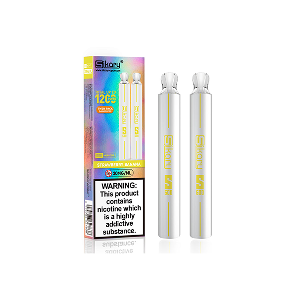 20mg Sikary S600 Twin Pack Disposable Vapes 1200 Puffs