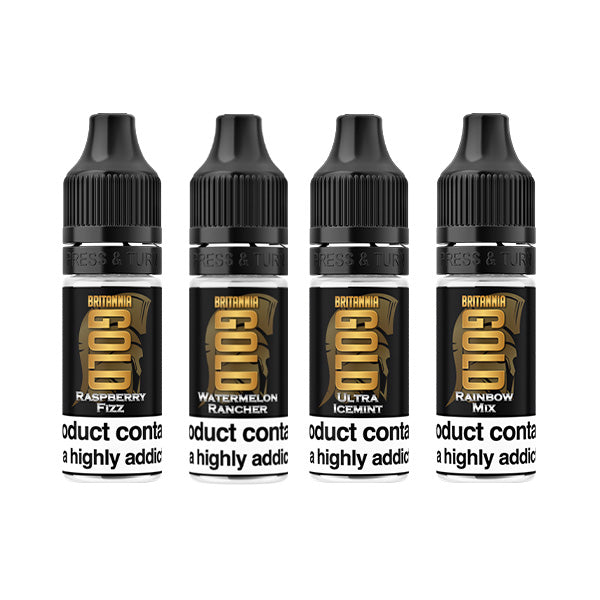 Britannia Gold 12mg 10ml E-Liquids (40VG/60PG) - Lazy Frog Shop