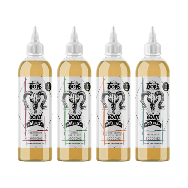 Dope Goat Deluxe 10,000 CBD + CBG E-liquid 250ml (70VG/30PG) - Lazy Frog Shop