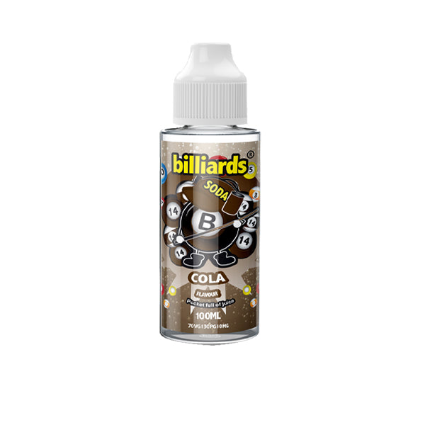 Billiards Soda Range 0mg 100ml Shortfill (70VG/30PG) - Lazy Frog Shop