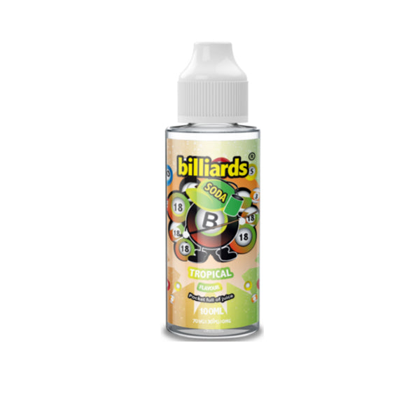 Billiards Soda Range 0mg 100ml Shortfill (70VG/30PG) - Lazy Frog Shop