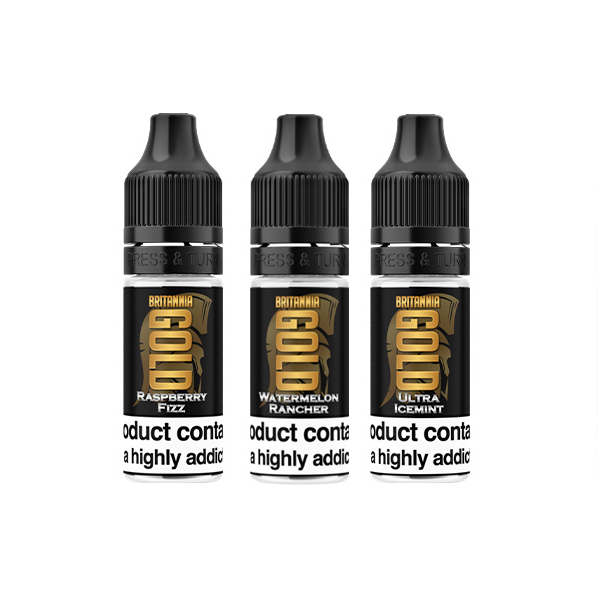 Britannia Gold 0mg 10ml E-Liquids (40VG/60PG) - Lazy Frog Shop