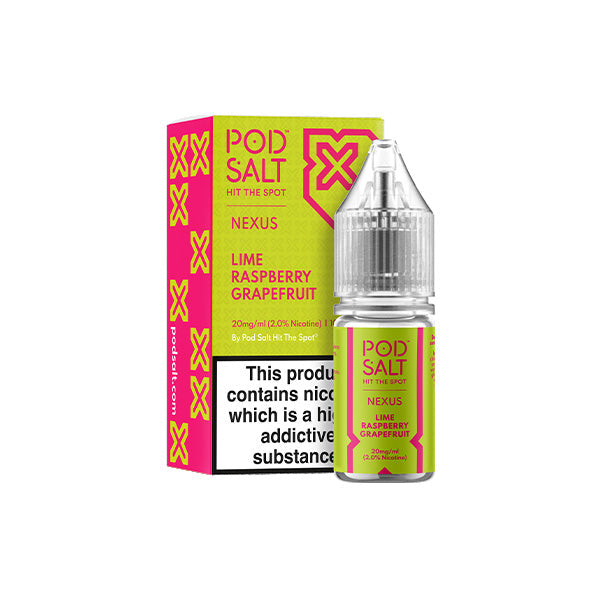 20mg Pod Salt Nexus 10ml Nic Salt (50VG/50PG) - Lazy Frog Shop