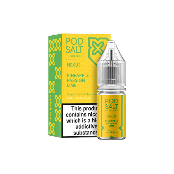 10mg Pod Salt Nexus 10ml Nic Salt (50VG/50PG) - Lazy Frog Shop