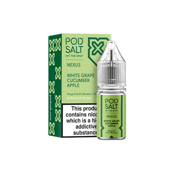 10mg Pod Salt Nexus 10ml Nic Salt (50VG/50PG) - Lazy Frog Shop