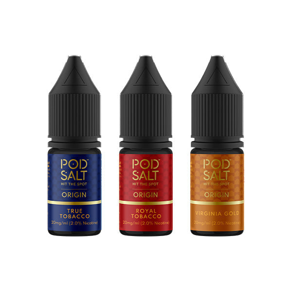 20mg Pod Salt Origins 10ml Nic Salt (50VG/50PG) - Lazy Frog Shop