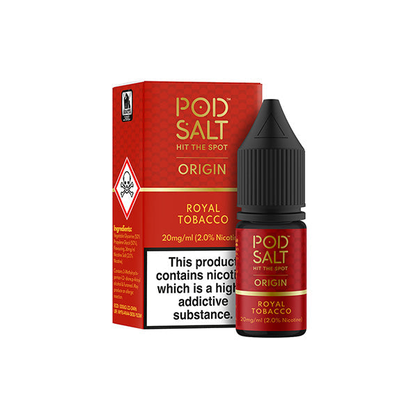 20mg Pod Salt Origins 10ml Nic Salt (50VG/50PG) - Lazy Frog Shop